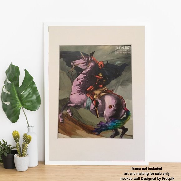 Deadpool comic Art matted Pop unicorn - Picture 3 of 3